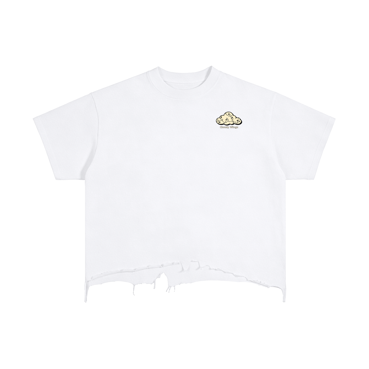 CloudyWingz,Distressed,HouseofClouds,Tee,Streetwear,Style,fashion,Grunge,Swag,hiphop,Skateboarding,custom,rugged,fashiondesigner,fashionweek,merch,apparel