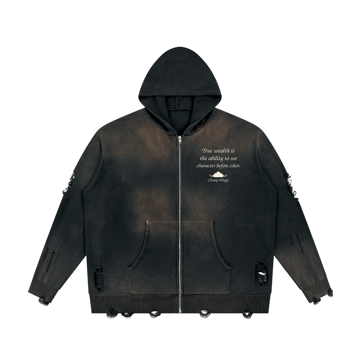 CloudyWingz,HouseofClouds,Racism,RacismisPoverty,CharacterBeforeColor,StatementTee,GraphicTee,Streetwear,Hoodie,Sweater,Sweatshirt,Unisex,AntiRacism,Tapstitch