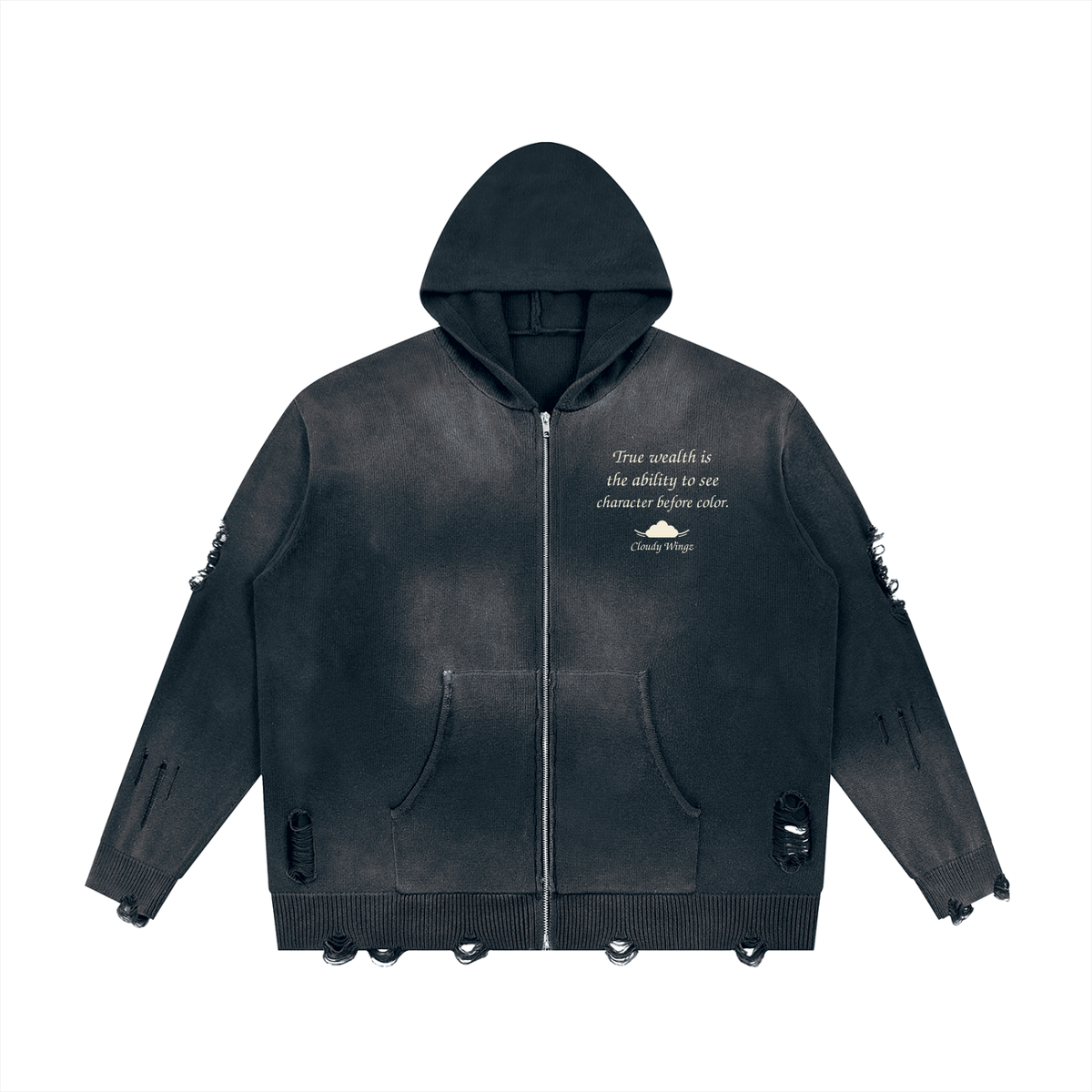 CloudyWingz,HouseofClouds,Racism,RacismisPoverty,CharacterBeforeColor,StatementTee,GraphicTee,Streetwear,Hoodie,Sweater,Sweatshirt,Unisex,AntiRacism,Tapstitch